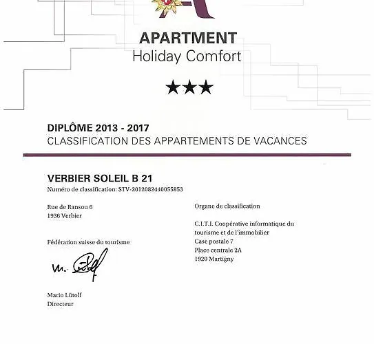 Appartement Soleil B21 Verbier